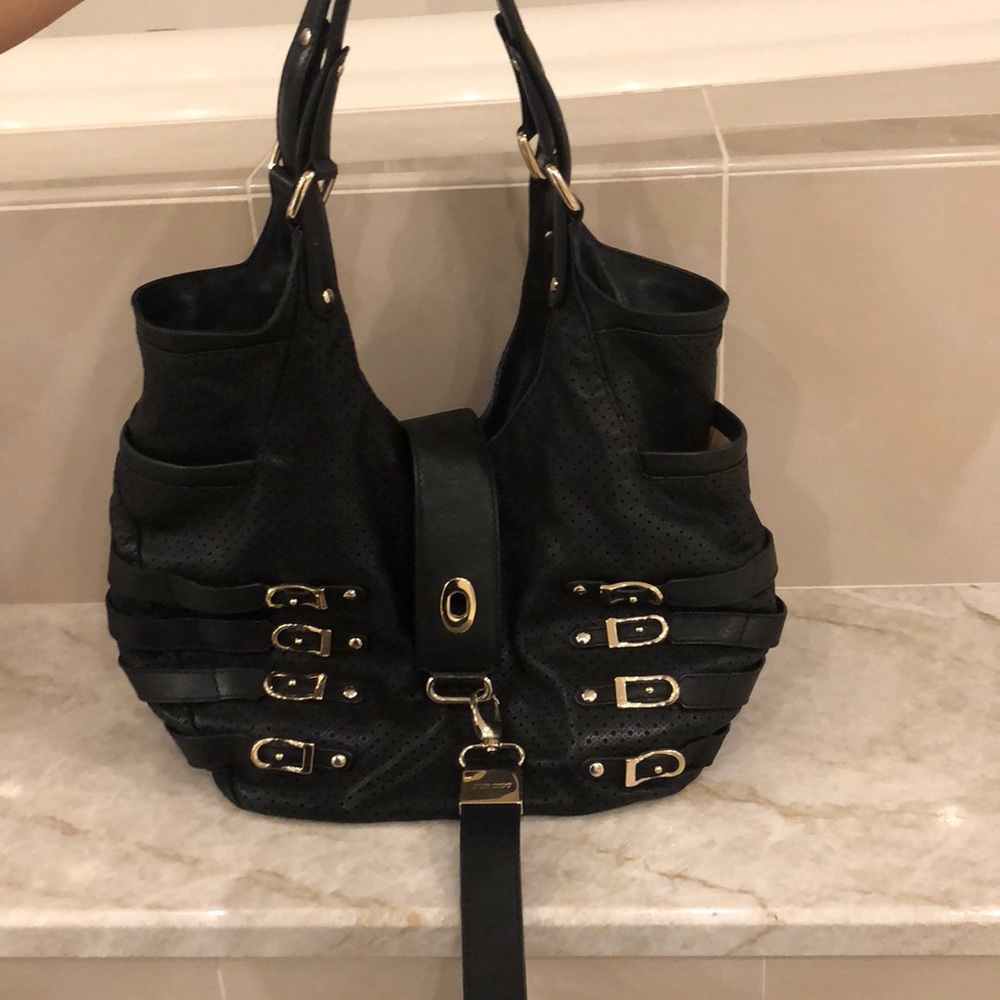Authentic black Jimmy Choo hobo/satchel bag